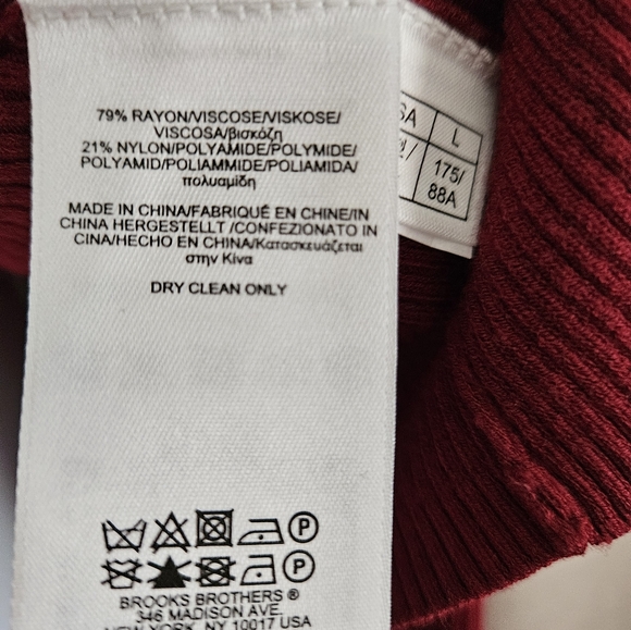 Brooks Brothers red rib knit cardigan sweater Womens Medium - Picture 2 of 7